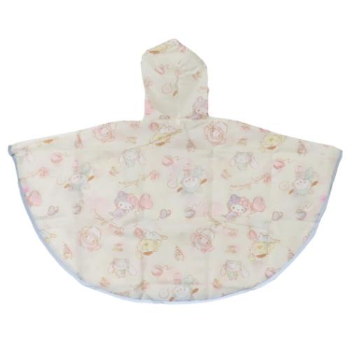 子供用 レインウェア サンリオキャラクターズ キッズレインポンチョ 90cm サンリオ こねこねこ 子ども用 雨合羽 キャラクター