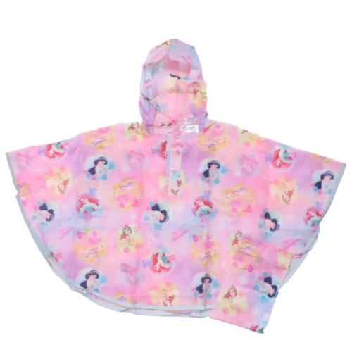子供用 レインウェア キッズレインポンチョ 90cm ディズニー ディズニープリンセス スケーター 子ども用 雨合羽 キャラクター