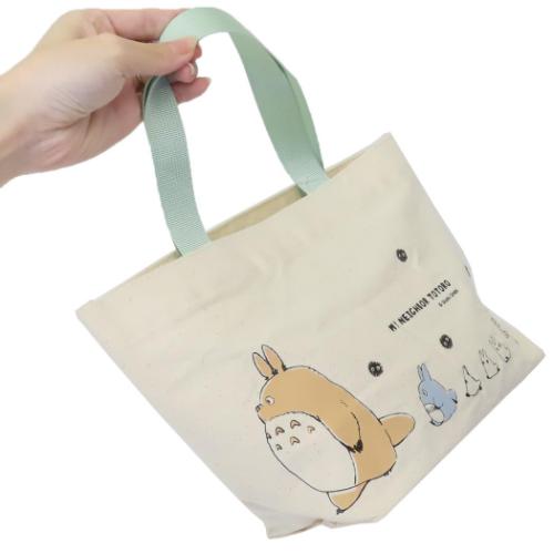 ランチバッグ 帆布ランチトートバッグ 行進 となりのトトロ スタジオジブリ スケーター お弁当かばん ミニトート