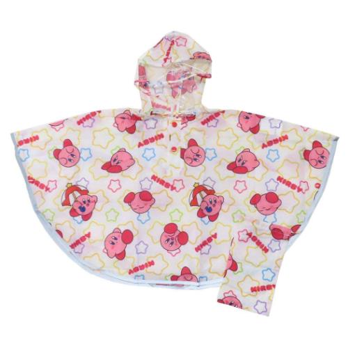 星のカービィ 子供用 レインウェア キッズレインポンチョ 90cm スケーター 子ども用 雨合羽