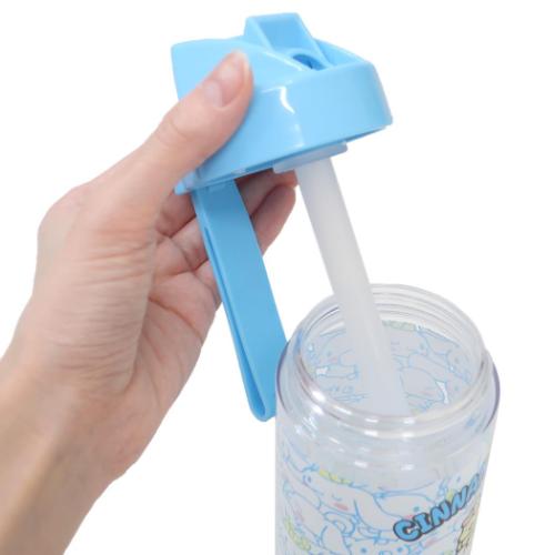 シナモロール キャラクター 水筒 ストローボトル うしろうしろ