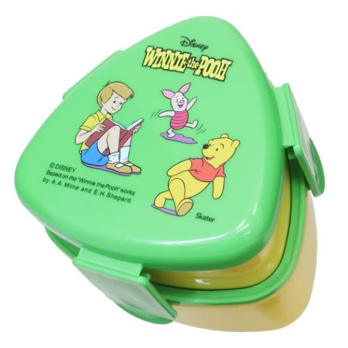 くまのプーさん キャラクター お弁当箱 抗菌三角おにぎりランチボックス2段 レトロ