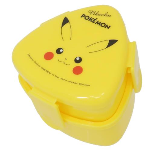 ポケットモンスター グッズ お弁当箱 ポケモン キャラクター 抗菌三角おにぎりランチボックス＆ケース ピカチュウ フェイス 23