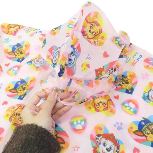 パウパトロール キッズレインポンチョ 90cm 子供用 レインウェア アニメキャラクター レスキュー スケーター