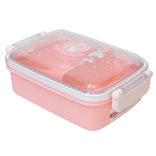 マイメロディ キャラクター お弁当箱 抗菌食洗機対応ふわっとフタタイトランチボックス 450ml ビッグリボン サンリオ | マイメロディ | 01