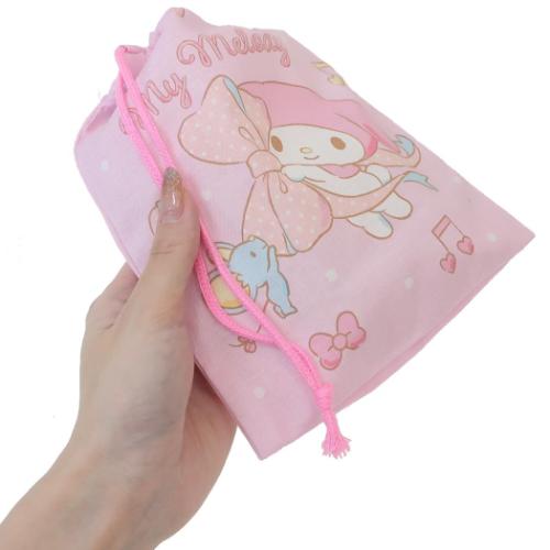 マイメロディ 巾着袋 コップ袋 ビッグリボン サンリオ スケーター コップ入れ 保育園 幼稚園 小学校 子ども 給食袋