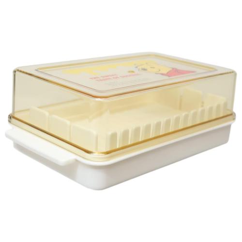 くまのプーさん グッズ バターケース ディズニー キャラクター カッティングガイド付バターケース