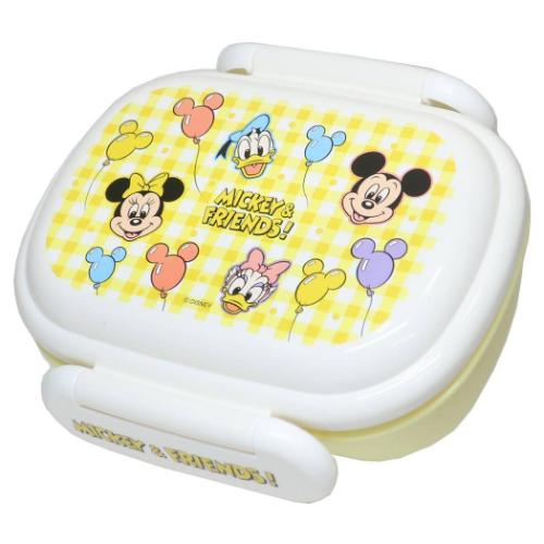 お弁当箱 ミッキー＆フレンズ 抗菌食洗機対応ふわっとフタタイトランチボックス 270ml ディズニー 風船 一段ランチボックス キャラクター