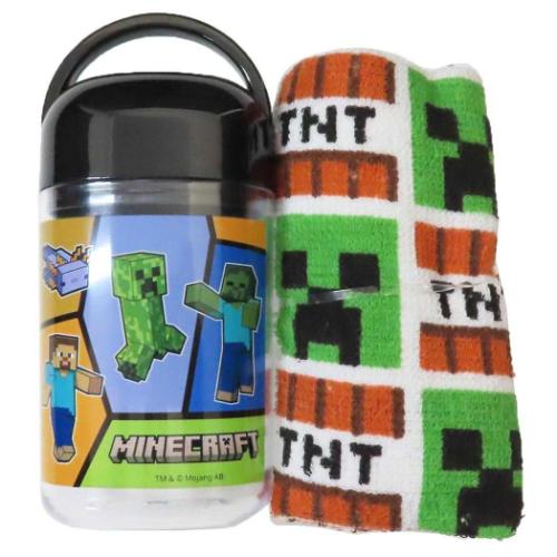 おしぼりセット 抗菌ケース付おしぼり マインクラフト Minecraft スケーター おしぼりタオル お手拭き