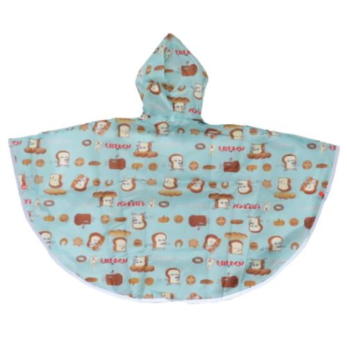 パンどろぼう グッズ 子供用 レインウェア 絵本キャラクター キッズレインポンチョ 90cm