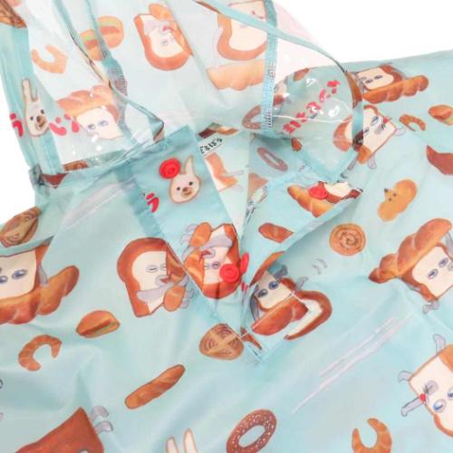 パンどろぼう グッズ 子供用 レインウェア 絵本キャラクター キッズレインポンチョ 90cm