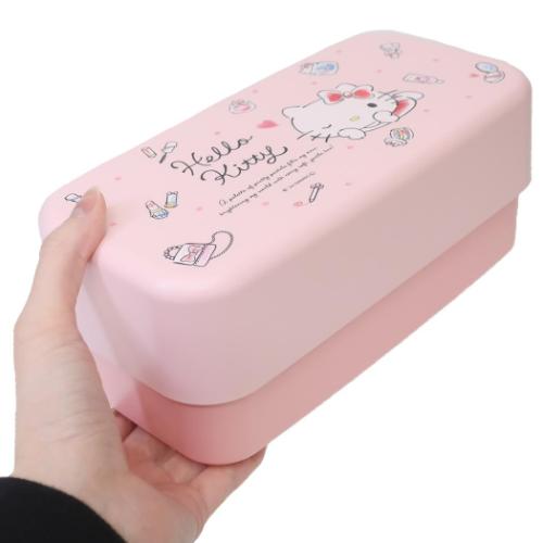 ハローキティ スプーン＆フォーク付きお弁当箱 カトラリー付ランチ