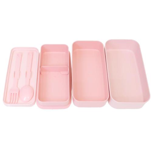 ハローキティ スプーン＆フォーク付きお弁当箱 カトラリー付ランチ