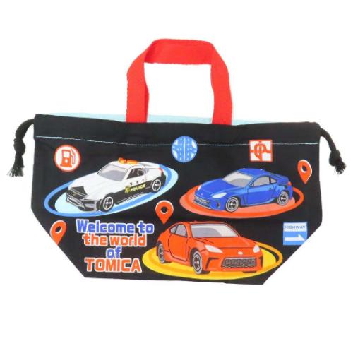お弁当きんちゃく ランチ巾着 トミカ TOMICA スケーター ランチ雑貨 キャラクター