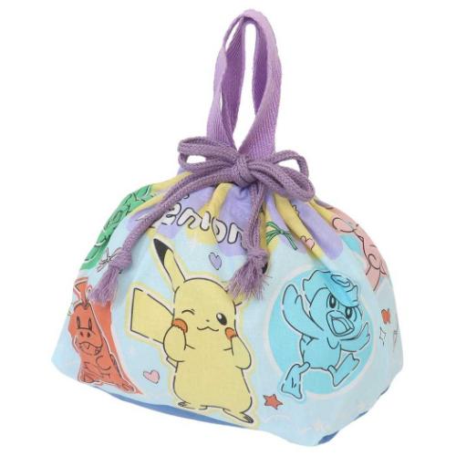 ランチ巾着 お弁当きんちゃくポーチ ポケットモンスター Popping Up ポケモン スケーター マチ付き ランチ雑貨