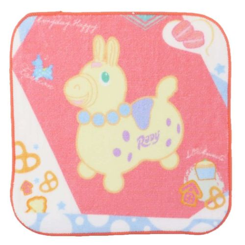シャーリングハンカチ ミニタオル ピンク ロディ RODY ウェーブ