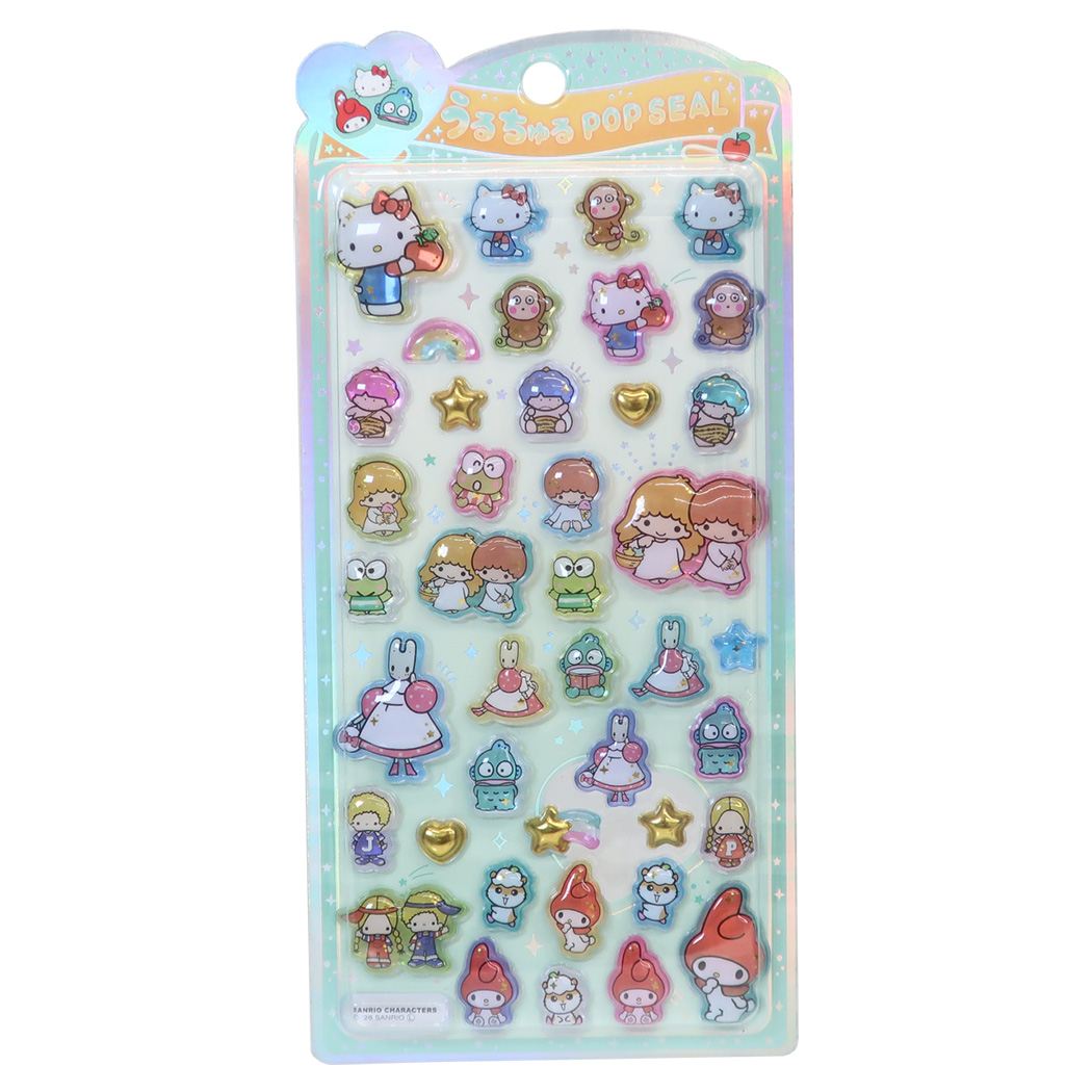 サンリオキャラクターズ シールシート うるちゅるポップシール レトロ