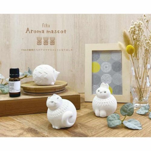 FIKA アロママスコット 陶器製 アニマルグッズ オブジェ デコレ RABBIT うさぎ 兎 グッズ