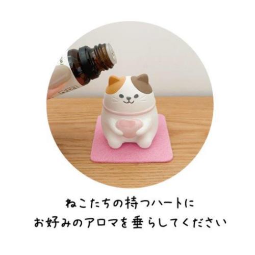 リラックス雑貨 風水ねこアロママスコット 猫 みーちゃん 恋愛運 デコレ プレゼント