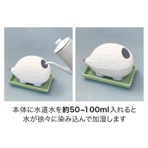 加湿器 潤いマスコット FIKA sanpo HEDGEHOG デコレ 素焼き エコグッズ 電源不要