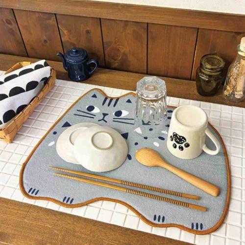 水切りマット 吸水マット GY デコレ