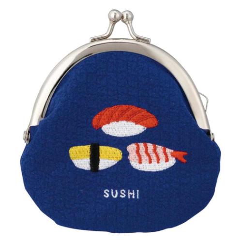 刺繍ガマグチ がま口 おみやげニッポン 寿司 デコレ 小銭入れ コインケース かわいい