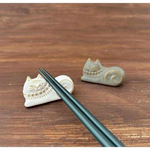 ネコレリーフ箸置き FIKA はし置き ねこ デコレ