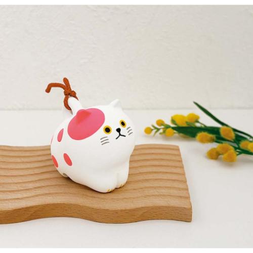 インテリア雑貨 にゃん福土鈴 ブチ ねこ デコレ : キャラクターの