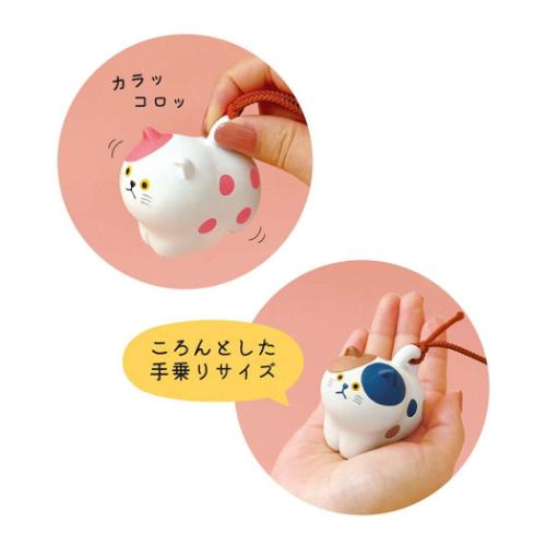 インテリア雑貨 にゃん福土鈴 ブチ ねこ デコレ : キャラクターの