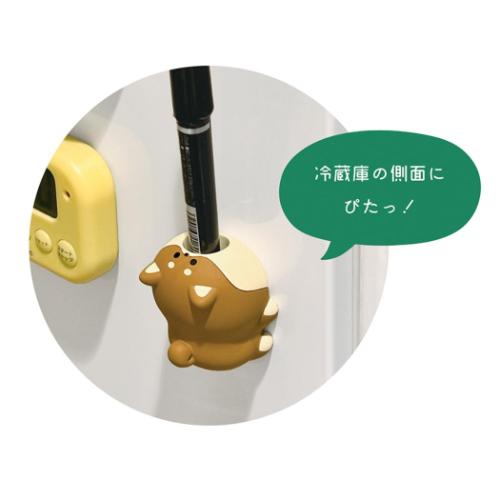 ペン立て マグネットペンスタンド しばいぬ デコレ おもしろ雑貨