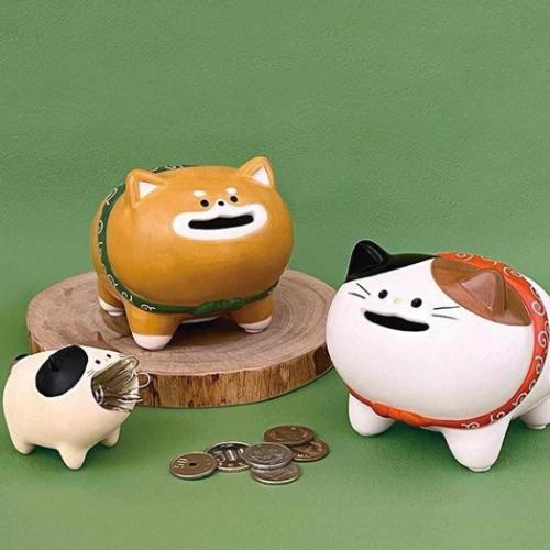 貯金箱 はらぺこ貯金箱 しばいぬ デコレ ギフト雑貨