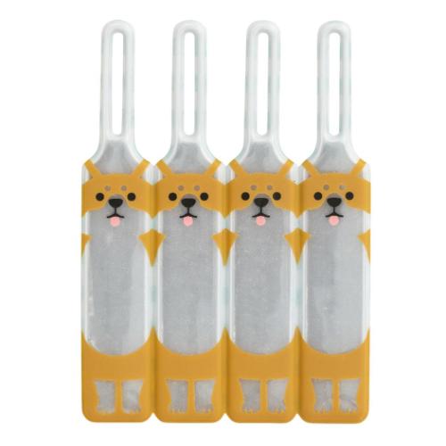 リフレクタージッパータグ ネームタグ いぬ シバ デコレ 反射