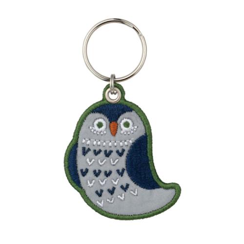 リフレクター刺繍キーリング fikalycka キーリング デコレ OWL