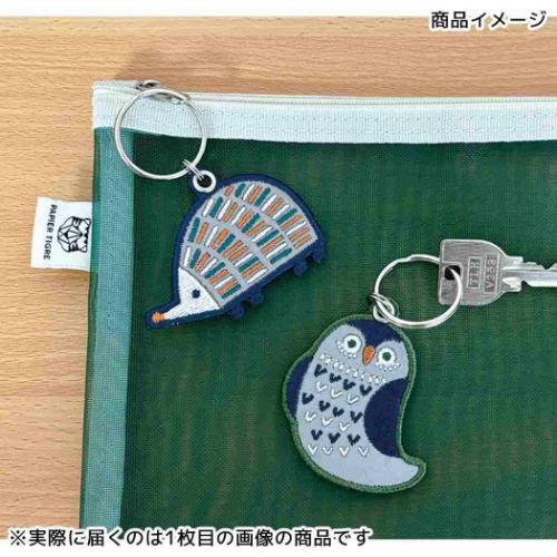 リフレクター刺繍キーリング fikalycka キーリング デコレ OWL