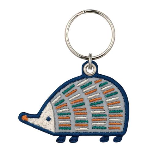 キーリング fikalycka リフレクター刺繍キーリング HEDGEHOG デコレ 反射板 キーホルダー