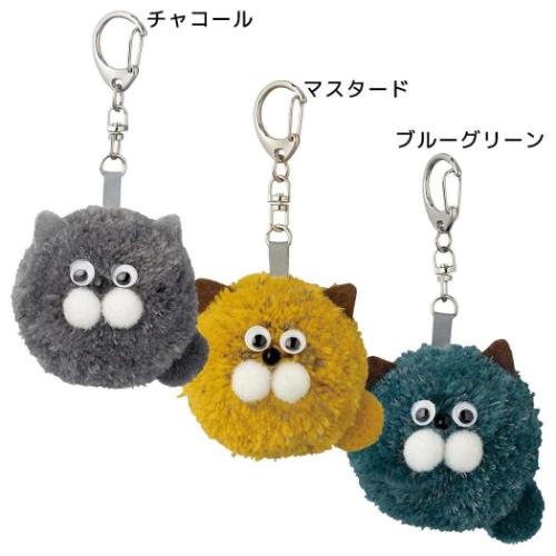 キーホルダー ポンポンリフレクターチャーム デコレ 反射 光る