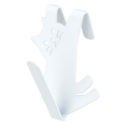 キッチン雑貨 ボトルフック ネコデコキッチン ねこ WH デコレ 猫型 台所 洗い物 水切り