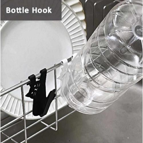 キッチン雑貨 ボトルフック ネコデコキッチン ねこ WH デコレ 猫型 台所 洗い物 水切り