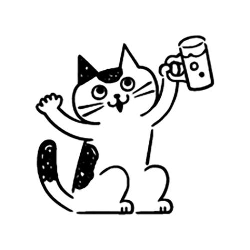 お猫ライフスタンプ ハンコ 飲み会 デコレ ラッピング プレゼント デコレーション