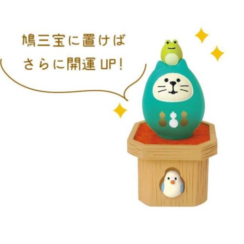 開運カラー猫だるま FUKUMONO concombre マスコット デコレ 金｜cinemacollection｜02