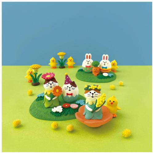 マスコット concombre Happy Easter うさぎたまご ドット インテリア