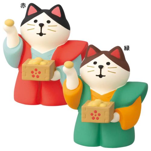 マスコット concombre?まったり節分会 かみしもで豆まき猫 デコレ
