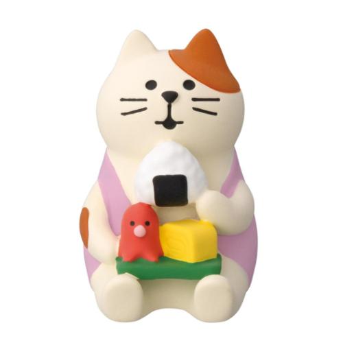 おむすびピクニック猫 マスコット concombre?ねこねこ桜ピクニック デコレ プレゼント インテリア かわいい