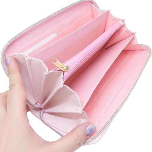 レア‼️ハローキティ 長財布 ピンク ハート ハローキティ キャラクター レディース長財布 ラウンド束入れ ラウンド