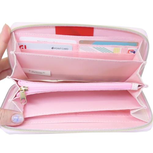 ハローキティ キャラクター レディース長財布 ラウンド束入れ ラウンド