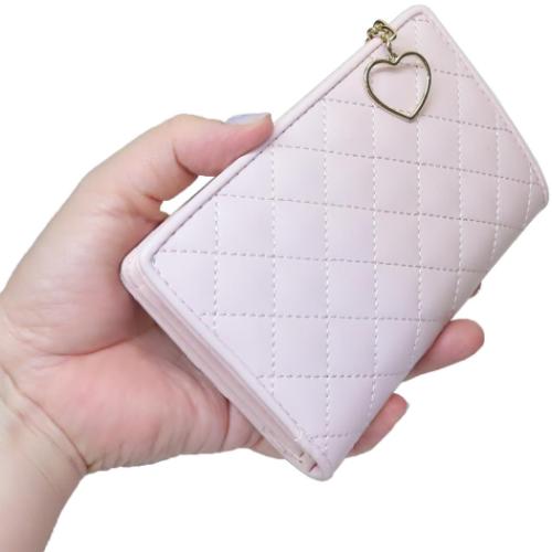 ハローキティ キャラクター 二つ折り財布 LF深札入れ ラウンド札入れ ラウンドショートウォレット ハートフレーム サンリオ