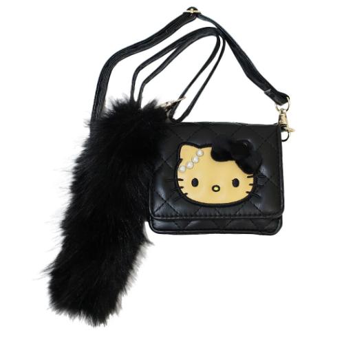 ハローキティ サンリオ キャラクター ショルダーバッグ しっぽファー
