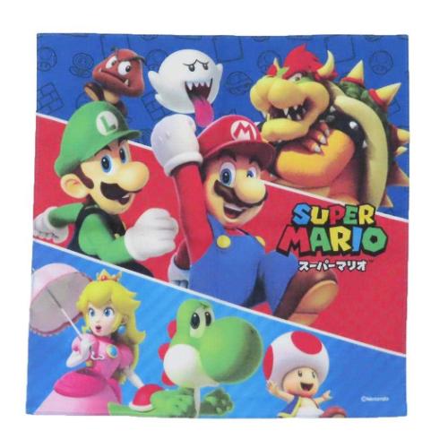 スーパーマリオ ハンカチ　マリオ　スーパーマリオブラザーズ Amazon.co.jp: スーパーマリオ 2021年度柄 ハンカチ (マリオと