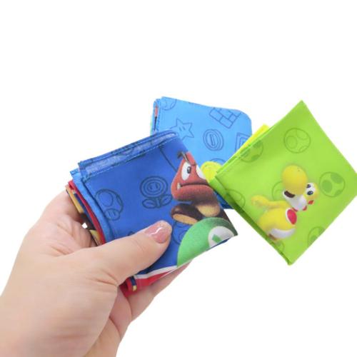 スーパーマリオブラザーズ キャラクター ハンカチ ハンカチタオル A
