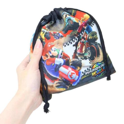 巾着袋 マリオカートワールド きんちゃくポーチS 新学期準備雑貨 幼稚園 小学生 キャラクター